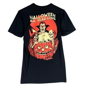 Halloween Shirt Company All Year Long Horror Graphic Tee Black Size Small